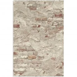 Vliestapete OLD INDUSTRY - rot-grau - 10 Meter