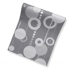 Tapete Vlies - grau - Kreise -Baumarkt Verkaufsgeschäft 2237003900 1600Wx1600H