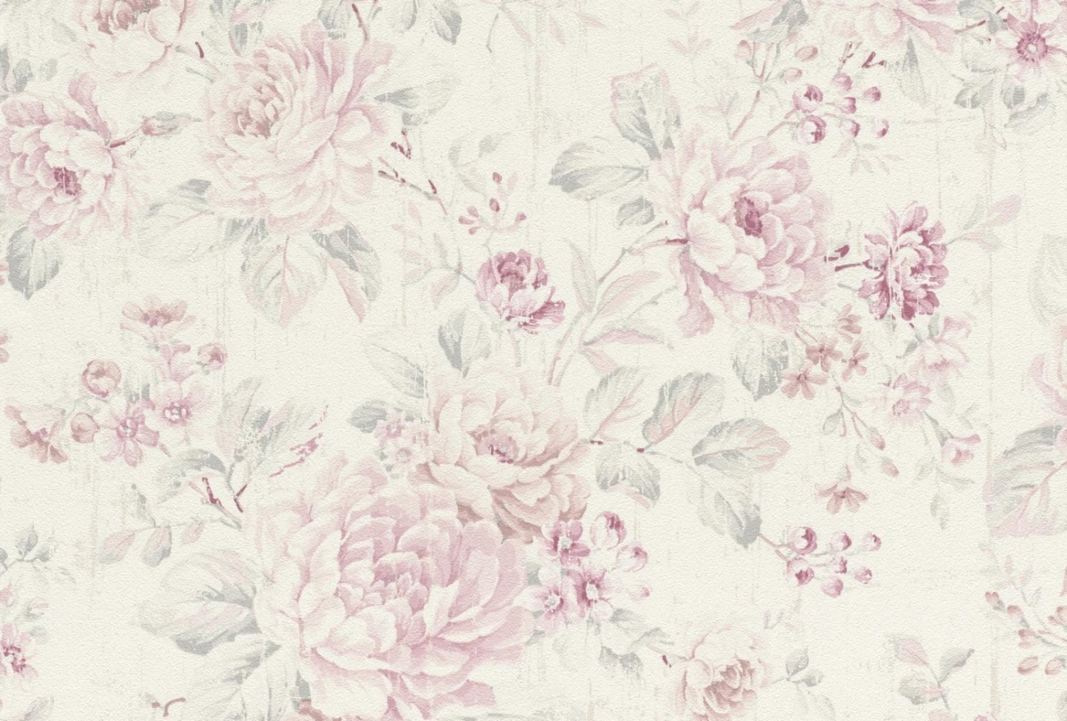 Vliestapete SOUVENIR - rosa-creme - Rosen - 10 Meter 2 Vliestapete SOUVENIR - rosa-creme - Rosen - 10 Meter – Bild 2