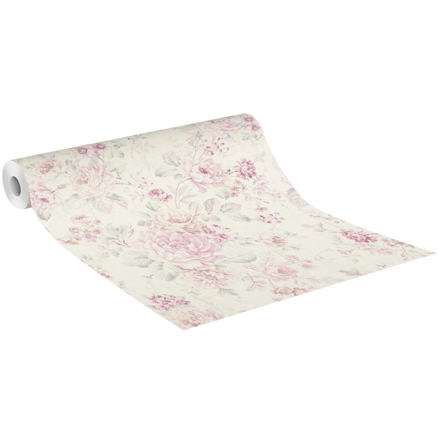 Vliestapete SOUVENIR - rosa-creme - Rosen - 10 Meter 1 Vliestapete SOUVENIR - rosa-creme - Rosen - 10 Meter