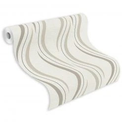 Vliestapete - beige - 10 Meter