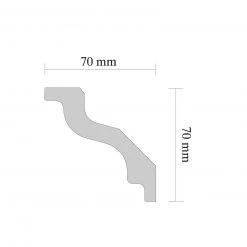 Zierleiste S100 - weiß - 2 Meter -Baumarkt Verkaufsgeschäft 2317002800 03 1600Wx1600H
