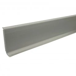 Hartschaum-Sockelleiste - grau - 60 mm - 255 cm