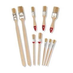 Baumarkt Verkaufsgeschäft 26 10-teiliges Pinsel-Set - Holzstiel
