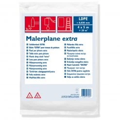Malerplane - Abdeckplane - 4 x 5 Meter