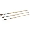3-teiliges Pinsel-Set - Holzstiel