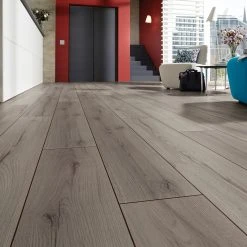 Laminat - Century Eiche grau - V4-Fuge - 7 mm -Baumarkt Verkaufsgeschäft 2638000400 03 1600Wx1600H