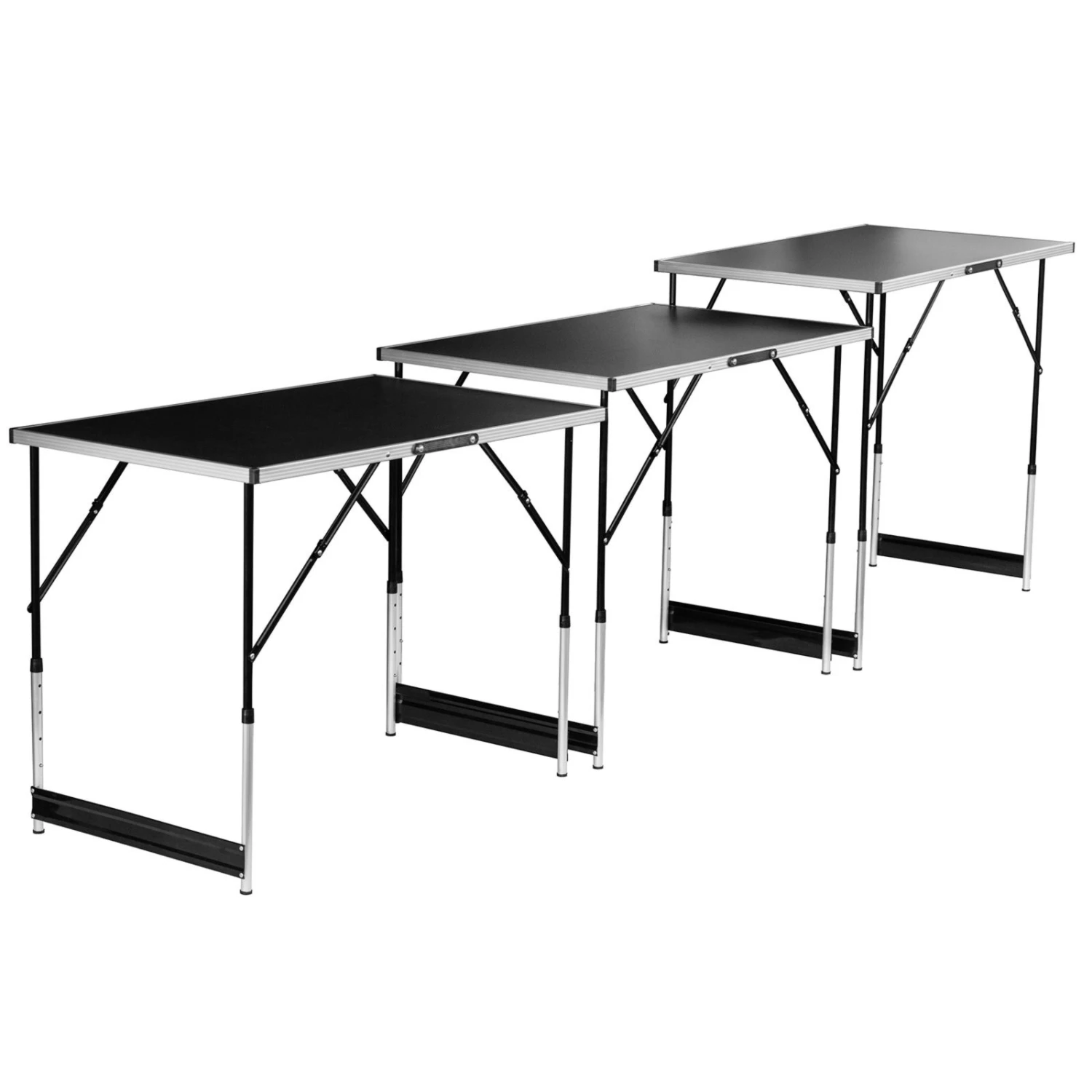 3-teiliges Mehrzwecktisch-Set - Höhen 4-fach verstellbar 1 3-teiliges Mehrzwecktisch-Set - Höhen 4-fach verstellbar