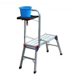 Arbeitsplattform mit Ablage - Aliminium - klappbar -Baumarkt Verkaufsgeschäft 2654000700 04 1600Wx1600H