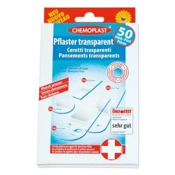 Pflaster-Set - transparent - wasserfest - 50-teilig