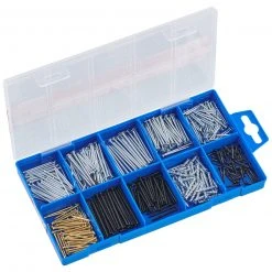 Nägel-Stifte - mit Sortimentskasten - 485 teilig