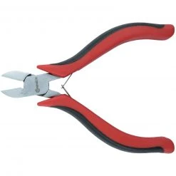 Elektronik-Seitenschneider - rot-schwarz - 17 cm