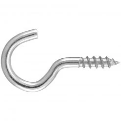 Schraubhaken - verzinkt - gebogen - 30 mm