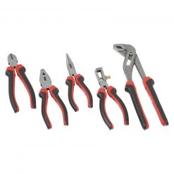 Zangensatz - rot-schwarz - 5 Stück