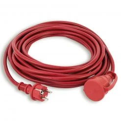 Schuko-Verlängerungskabel - rot - 10 Meter