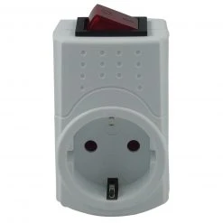 Schuko-Zwischenstecker - mit Schalter