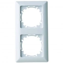 Abdeckrahmen - polarweiß - 2-fach