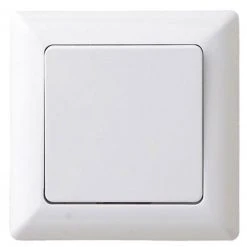Wechselschalter - weiß - inkl. Rahmen