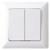 Serienschalter - weiß - inkl. Rahmen