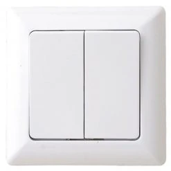 Serienschalter - weiß - inkl. Rahmen