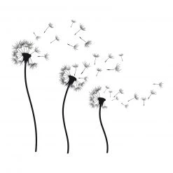 Wandtattoo - Pusteblumen-Motiv - selbstklebend