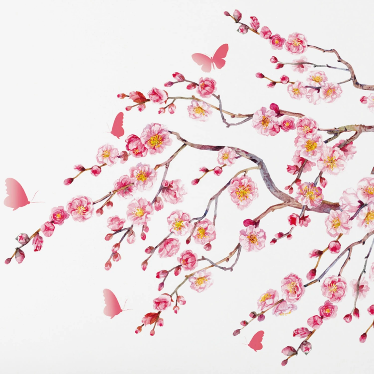 Wandtattoo - pink - Kischblüten-Motiv - selbstklebend 2 Wandtattoo - pink - Kischblüten-Motiv - selbstklebend – Bild 2