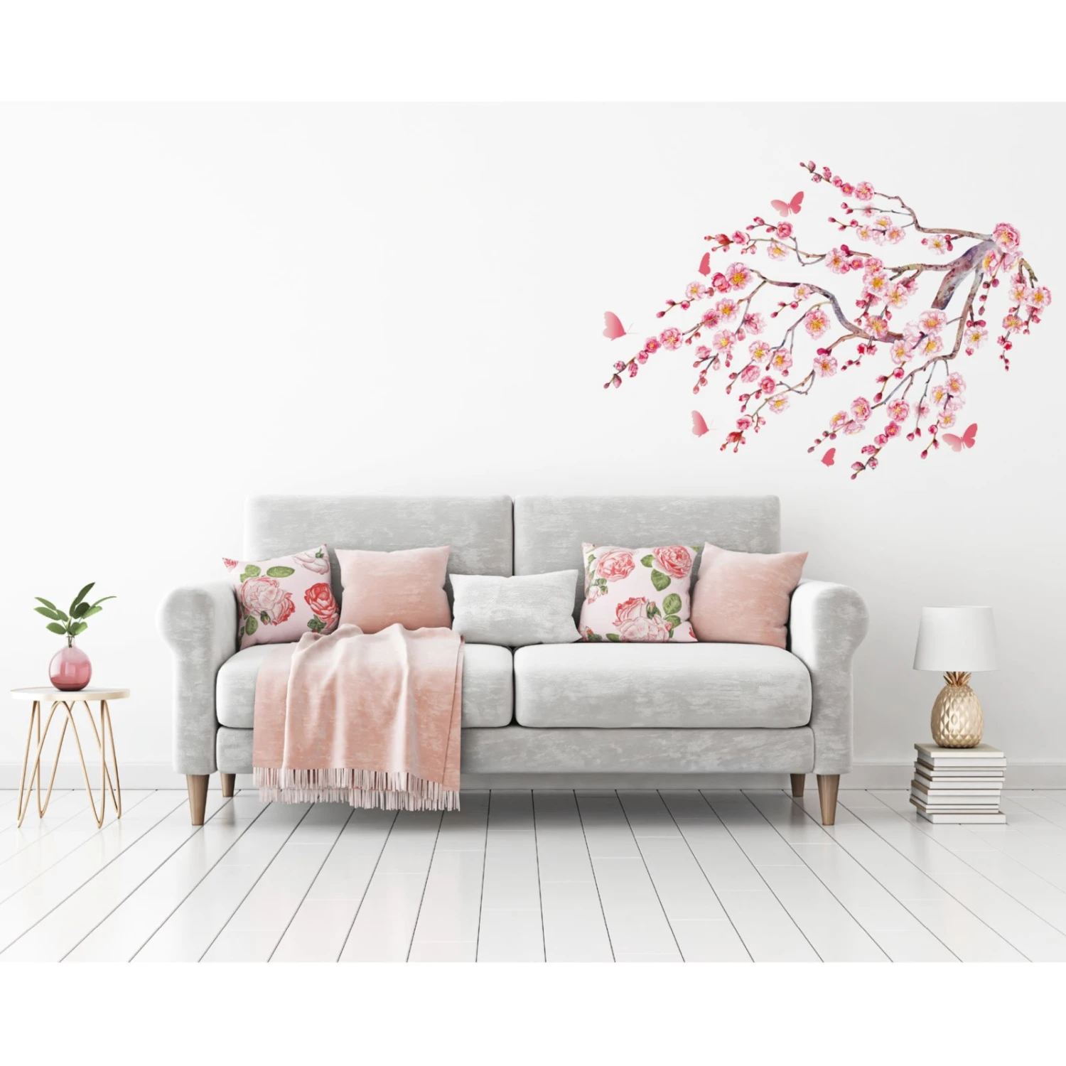 Wandtattoo - pink - Kischblüten-Motiv - selbstklebend 3 Wandtattoo - pink - Kischblüten-Motiv - selbstklebend – Bild 3