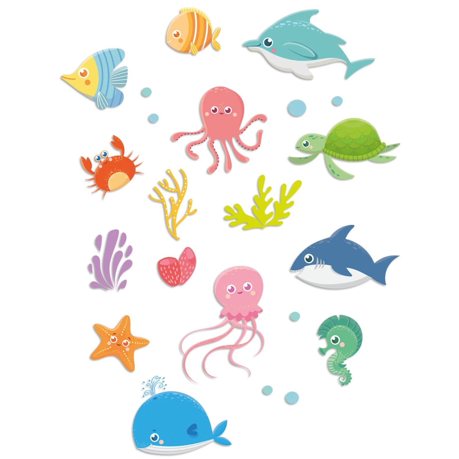 Wandtattoo - Unterwasser-Motive - selbstklebend 1 Wandtattoo - Unterwasser-Motive - selbstklebend