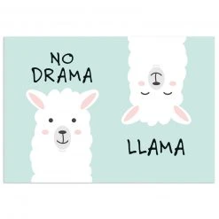 Wandtattoo - No Drama Lama Motiv - selbstklebend