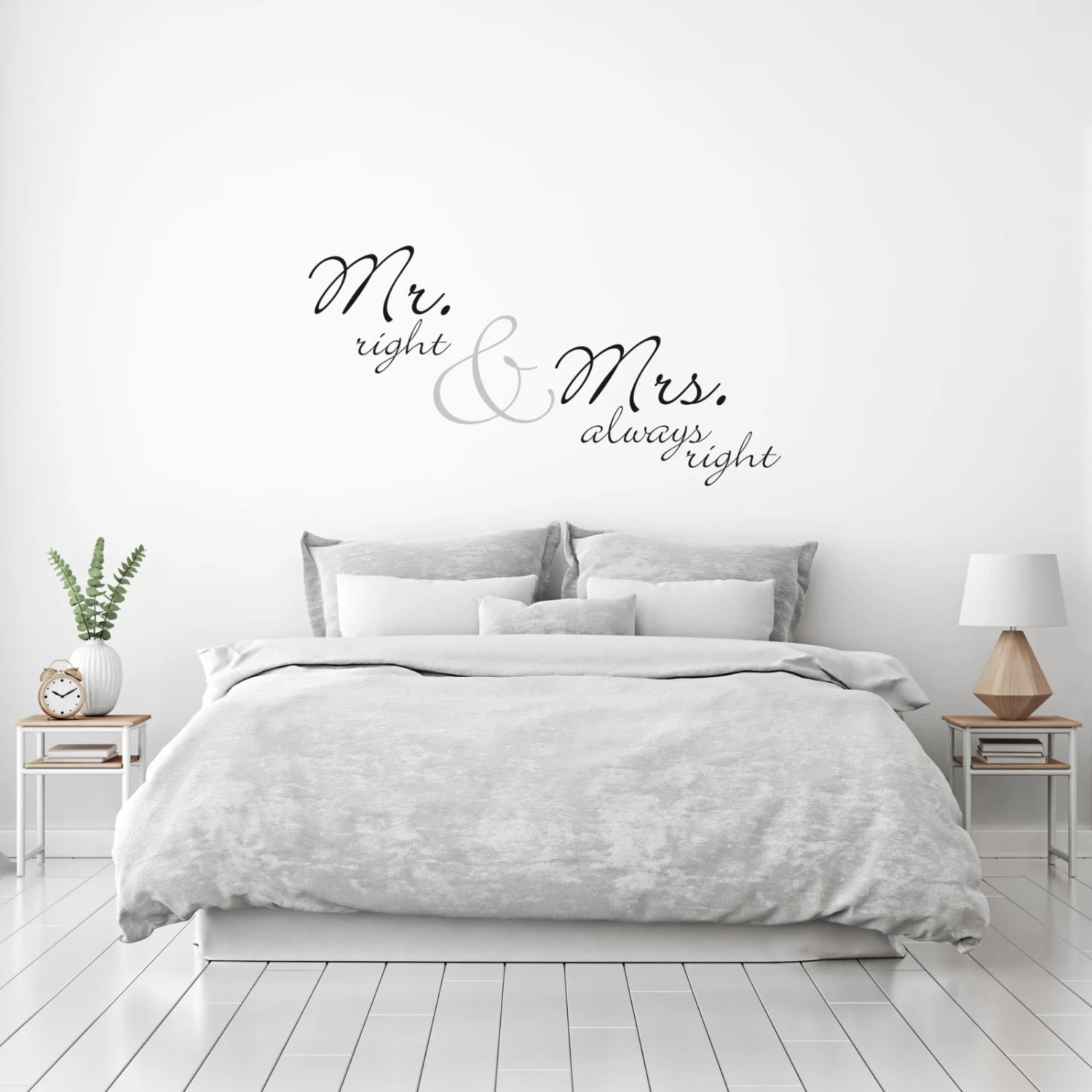 Wandtattoo - Mr. Right - Mrs. always Right - selbstklebend 2 Wandtattoo - Mr. Right - Mrs. always Right - selbstklebend – Bild 2