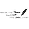 Wandtattoo - Spruch - schwarz - Der schönste Tag - selbstklebend