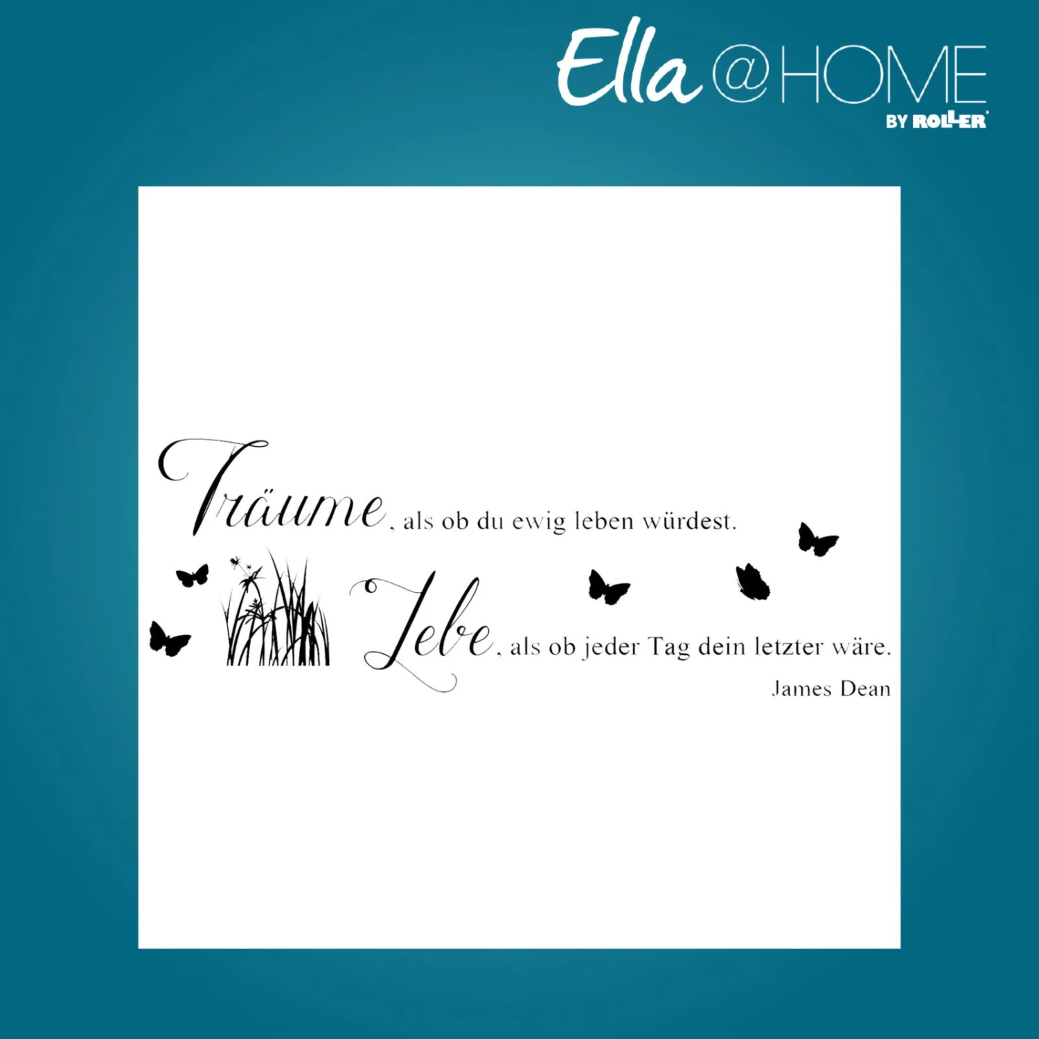 Ella@HOME Wandtattoo - Spruch - James Dean - schwarz - selbstklebend 1 Ella@HOME Wandtattoo - Spruch - James Dean - schwarz - selbstklebend