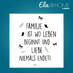 Ella@HOME Wandtattoo - Spruch - Familie - selbstklebend