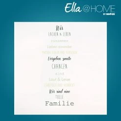 Ella@HOME Wandtattoo - Spruch - Familie - selbstklebend
