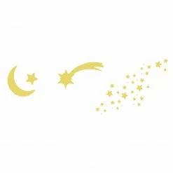 Wandtattoo - Sterne - gelb - selbstklebend