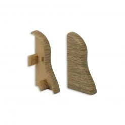 profitan 2er-Set Endkappen - Weißbuche - für Sockelleisten: 40 mm hoch