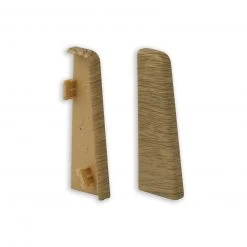 profitan 2er-Set Endkappe - Weißbuche - für Sockelleisten: 58 mm hoch