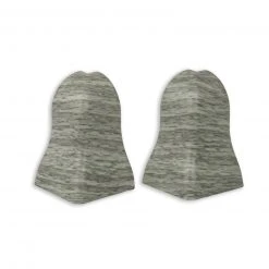 profitan 2er-Set Außenecken - Buche grau - für Sockelleisten: 40 mm hoch