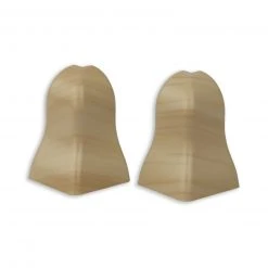 profitan 2er-Set Außenecken - Ahorn - für Sockelleisten: 40 mm hoch