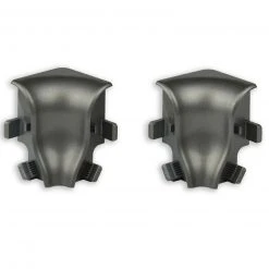 profitan 2er-Set Innenecken - Silber dunkel - für Sockelleisten: 40 mm hoch