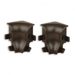 profitan 2er-Set Innenecken - dunkelbraun - für Sockelleisten: 40 mm hoch