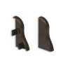profitan 2er-Set Endkappen - dunkelbraun - für Sockelleisten: 40 mm hoch