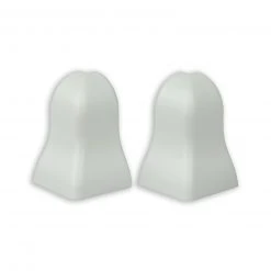 profitan 2er-Set Außenecken - weiß - für Sockelleisten: 40 mm hoch