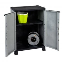 Mehrzweckschrank - Rattan-Optik - 92 cm hoch -Baumarkt Verkaufsgeschäft 2768000800 03 1600Wx1600H