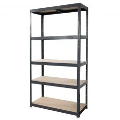 Schwerlastregal - 5 Böden - 180 cm hoch