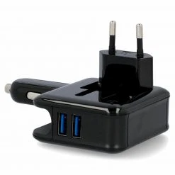 USB-Reisestecker - schwarz