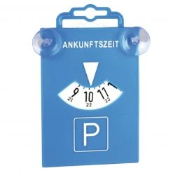 Parkscheibe - blau - 2 Saugnäpfe