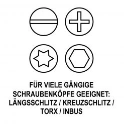 EASYMAXX Schraubenentferner-Set - mit 4 Bits -Baumarkt Verkaufsgeschäft 2791002400 08 1600Wx1600H