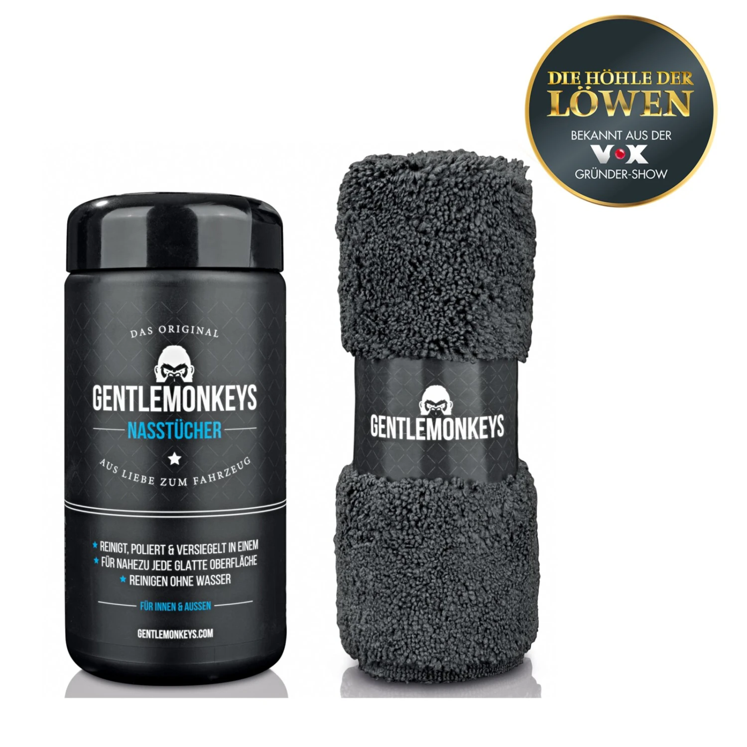 GENTLEMONKEYS Fahrzeugreiniger-Set - 20 Tücher 1 GENTLEMONKEYS Fahrzeugreiniger-Set - 20 Tücher