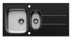 Einbauspüle CONCERTO - Edelstahl-Glas - Unterschränke ab 60 cm